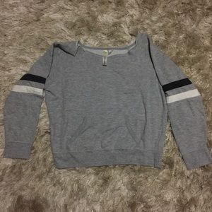 Off the shoulder sweatshirt